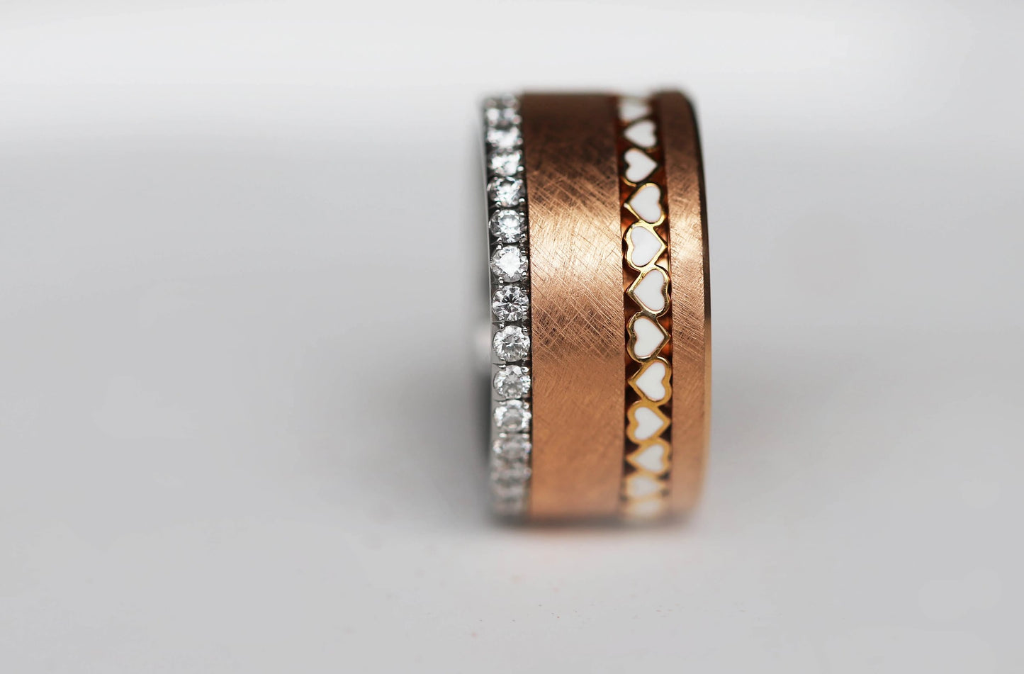 Bague complète mood joaillerie avec diamants - Lueur d'automne