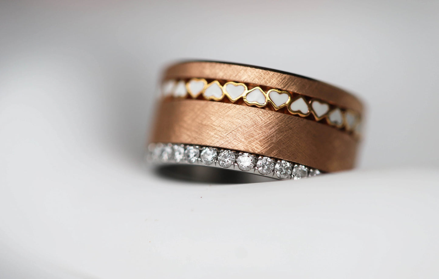 Bague complète mood joaillerie avec diamants - Lueur d'automne