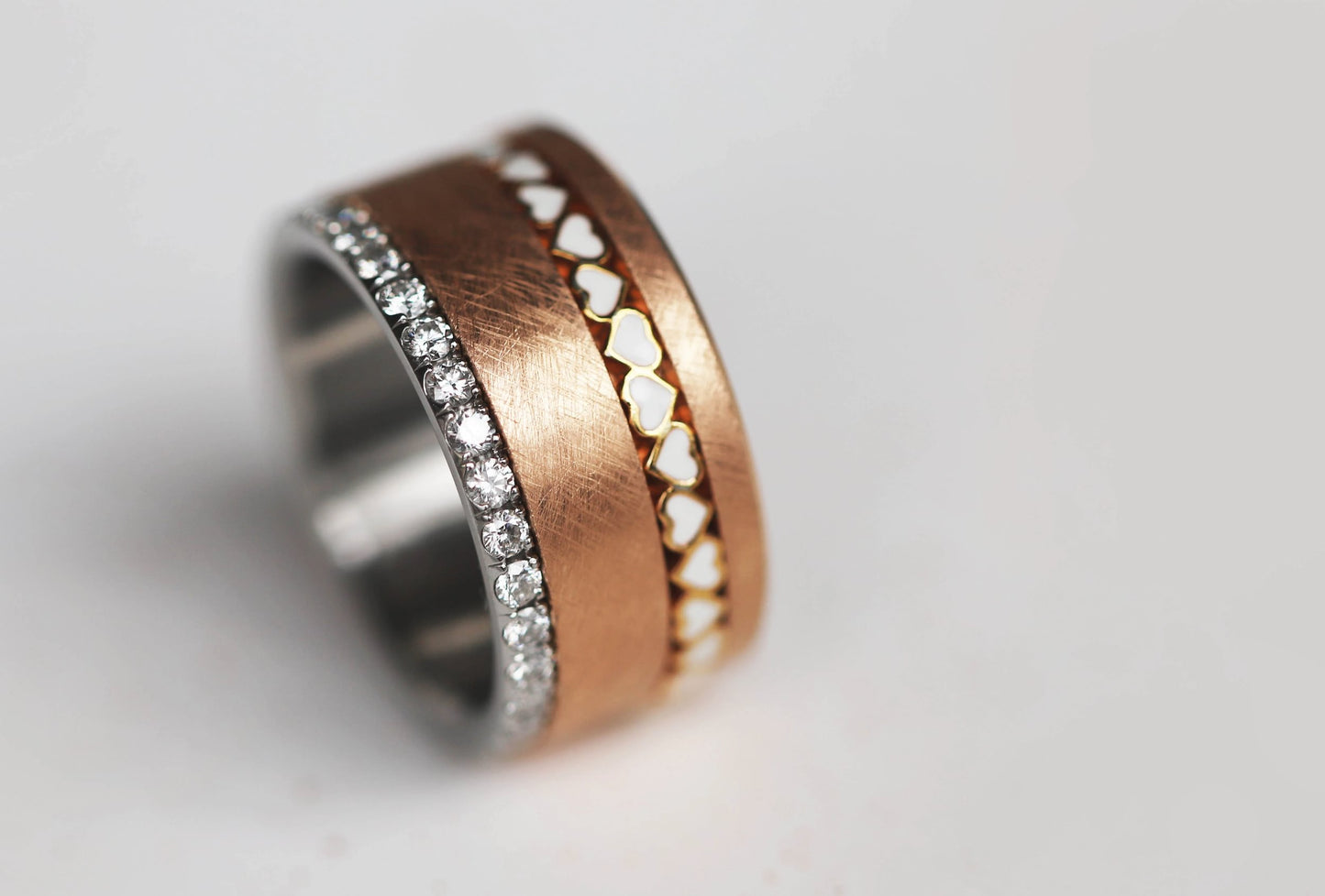 Bague complète mood joaillerie avec diamants - Lueur d'automne