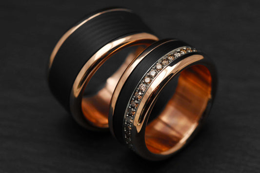Alliances - Carbone et diamants bruns