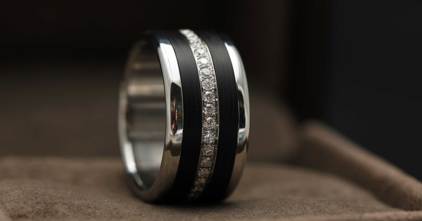 Coffret Joaillerie - Carbone, céramique et diamants