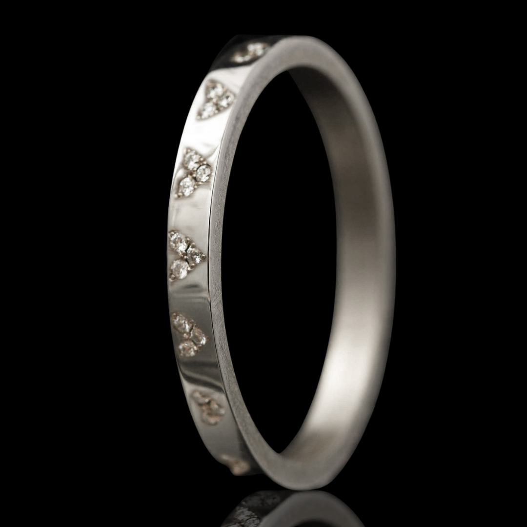 Anneau (medium) "Valentina" de la collection "Cœur Éternel" pour bague mood de luxe