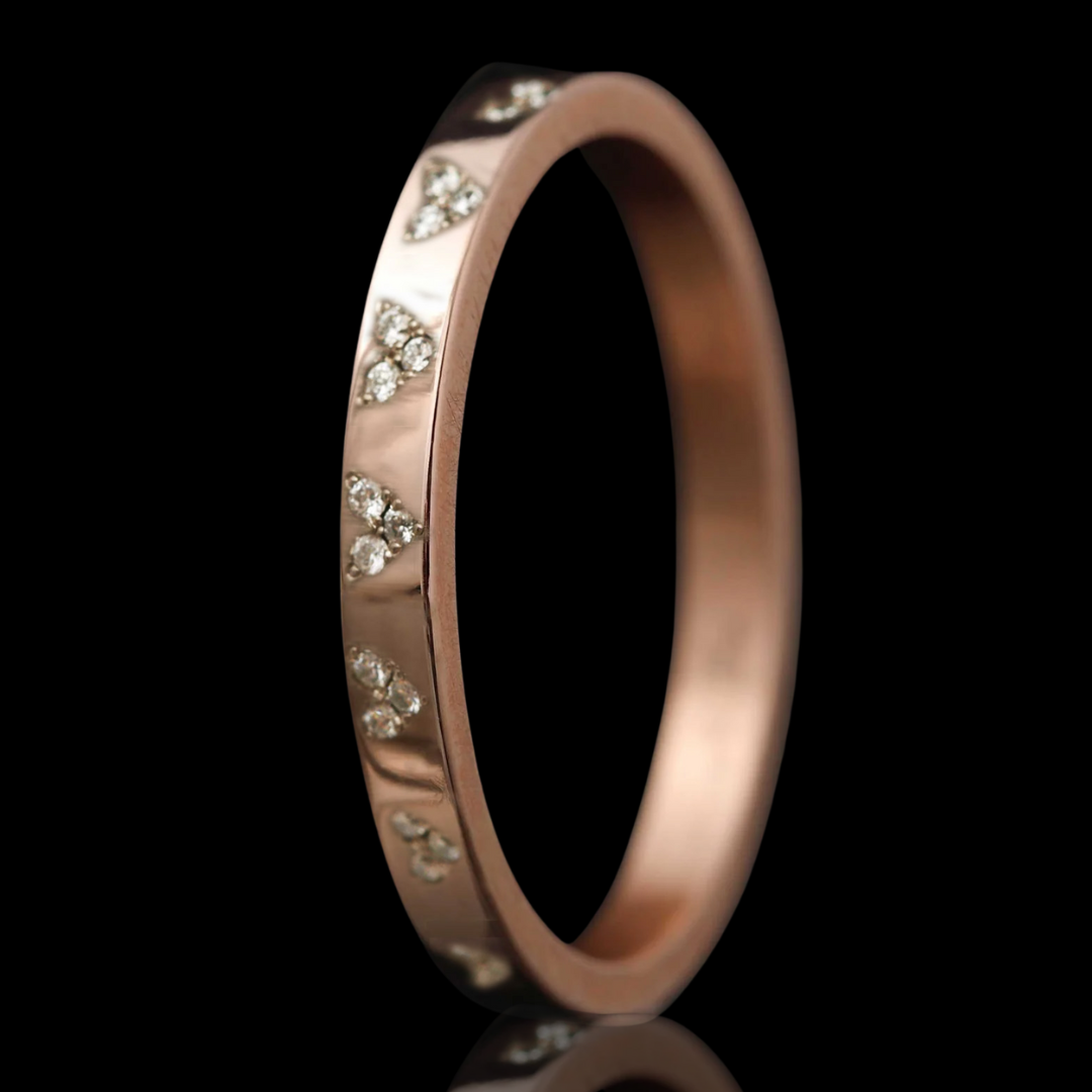 Anneau (medium) "Valentina" de la collection "Cœur Éternel" pour bague mood de luxe