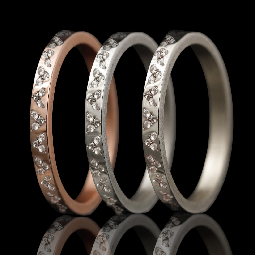 Anneau (medium) "Pulsation" de la collection "Cœur Éternel" pour bague mood de luxe