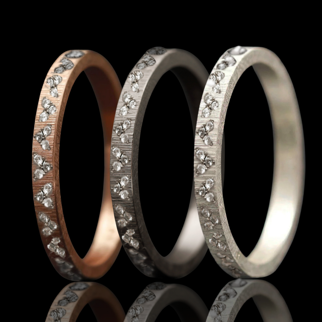 Anneau (medium) "Unisson" de la collection "Cœur Éternel" pour bague mood de luxe