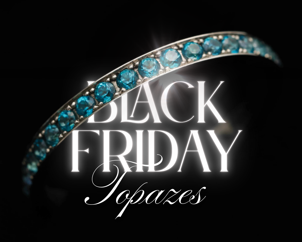 Addon medium acier entièrement serti de topazes