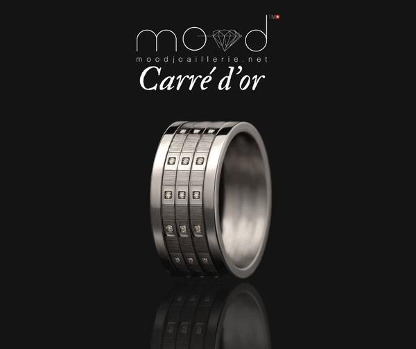 Innenring aus 18K Graugold (Medium Addon) "Impuls" aus des "Goldenes Quadrat" Kollektion für Luxus-Ring