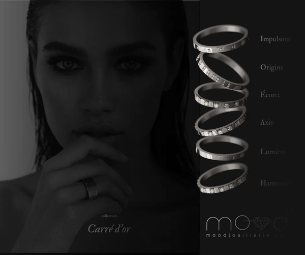 Innenring aus 18K Graugold (Medium Addon) "Urspung" aus des "Goldenes Quadrat" Kollektion für Luxus-Ring