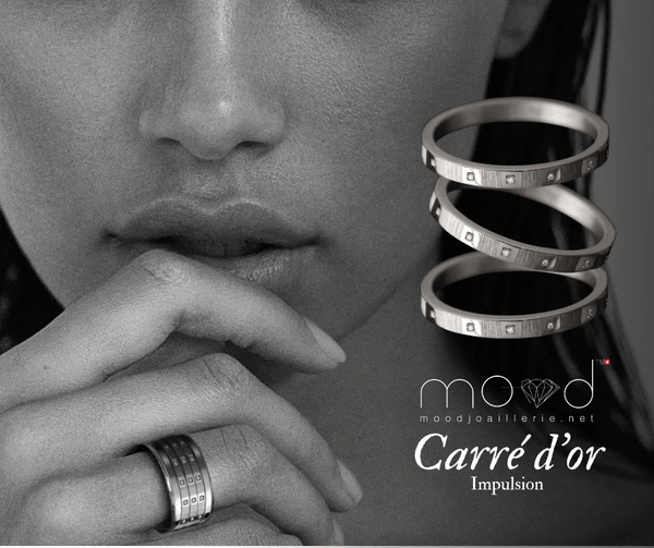 Innenring aus 18K Graugold (Medium Addon) "Impuls" aus des "Goldenes Quadrat" Kollektion für Luxus-Ring