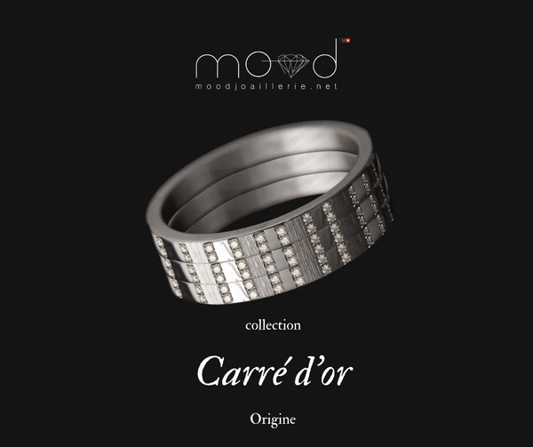 Innenring aus 18K Graugold (Medium Addon) "Urspung" aus des "Goldenes Quadrat" Kollektion für Luxus-Ring