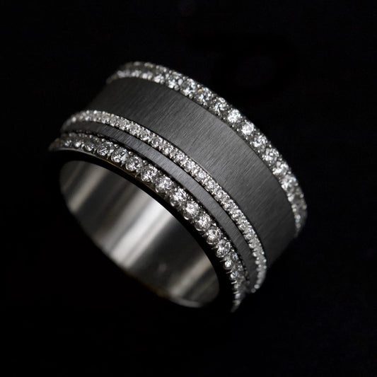 Small Fassung mit Diamanten vollständig besetzt (1,9 Diamanten)