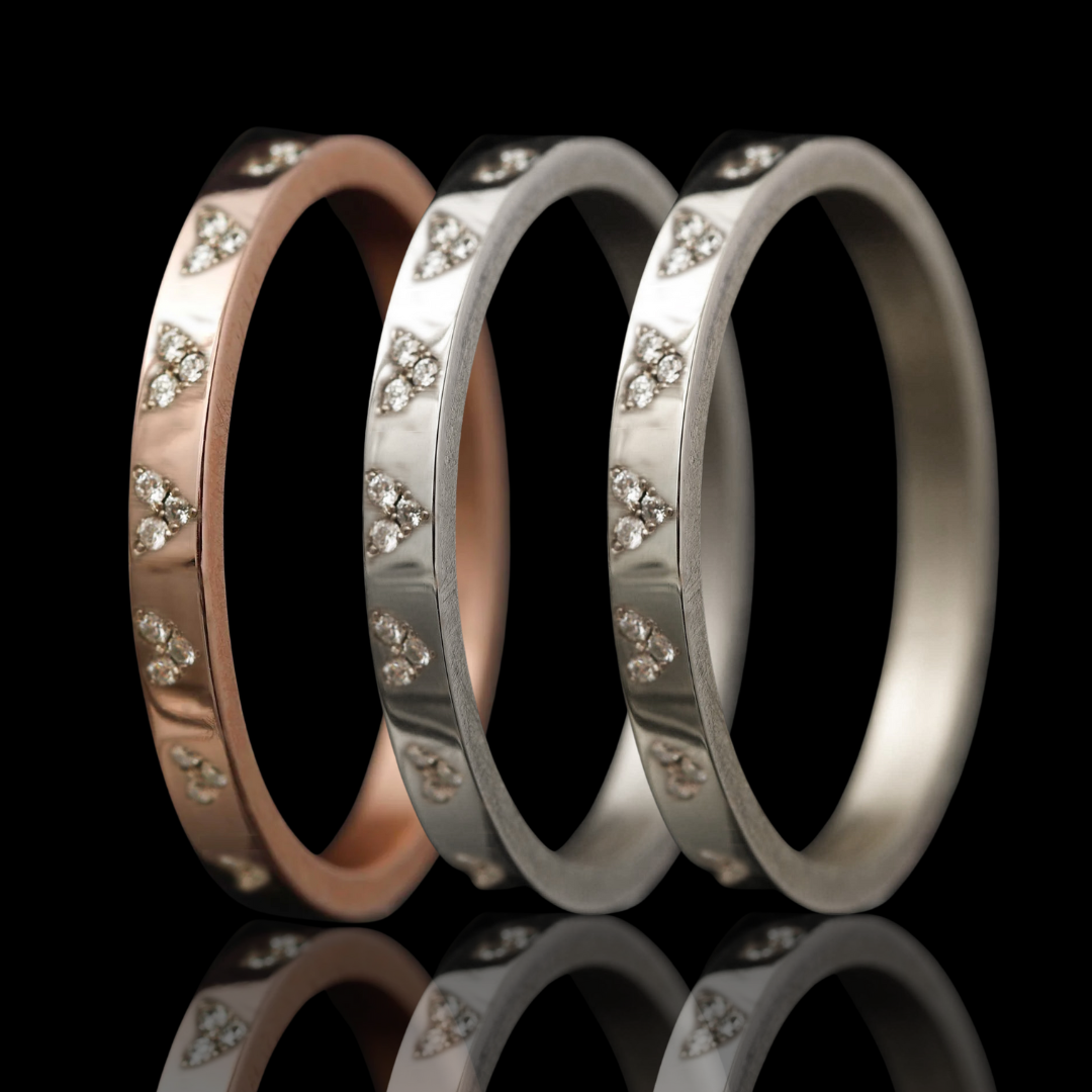 Anneau (medium) "Valentina" de la collection "Cœur Éternel" pour bague mood de luxe