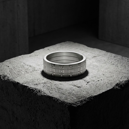 Innenring aus 18K Graugold (Medium Addon) "Impuls" aus des "Goldenes Quadrat" Kollektion für Luxus-Ring